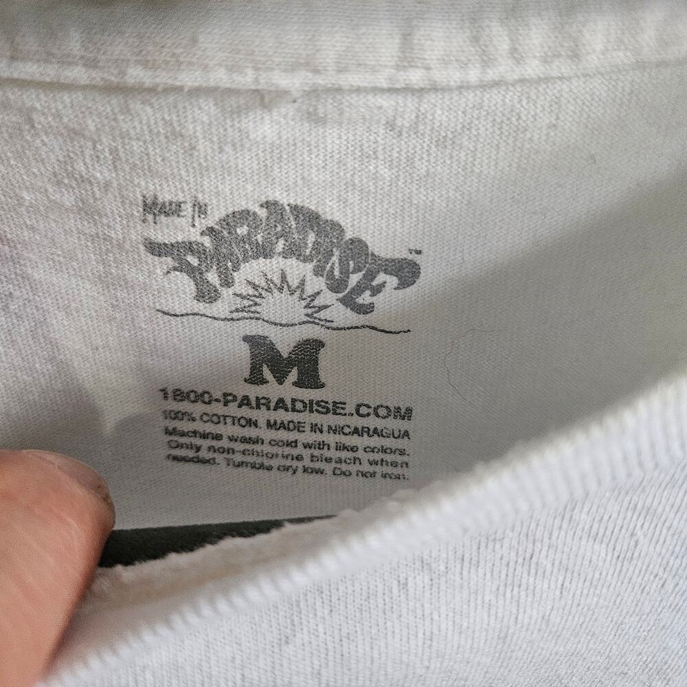 Paradise Size M Climbing Down The Corporate Ladder Tee Shirt White Cotton Funny - Picture 5 of 5